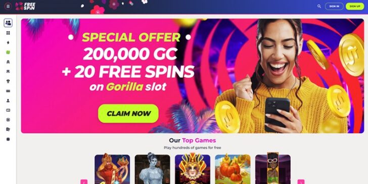 FreeSpin no deposit bonus SC