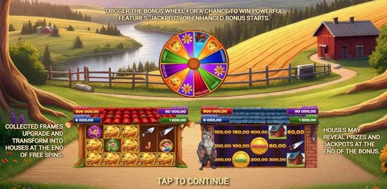 Huff House Bonanza Features