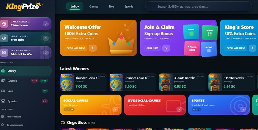 KingPrize Homepage