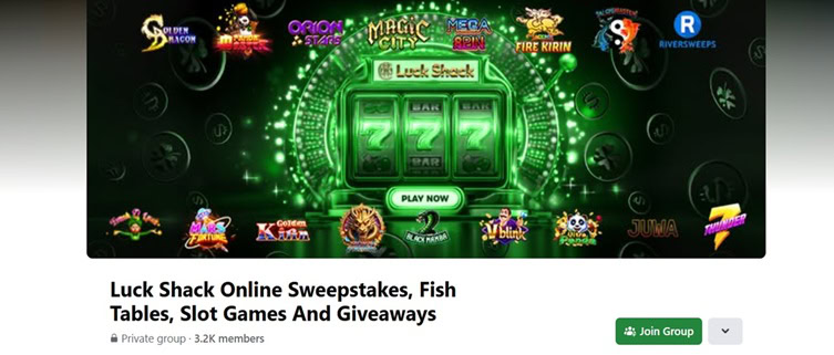 LuckShack Facebook Group