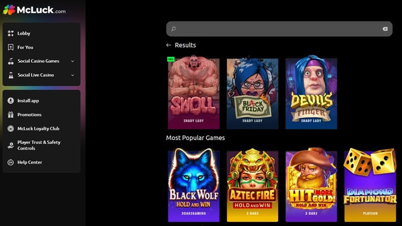 McLuck Shady Lady Slots