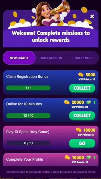 NewLuck Missions