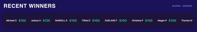 Sweeps Night Jackpots