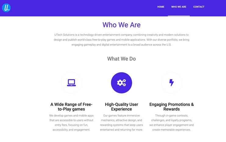 UTech Solutions Homepage