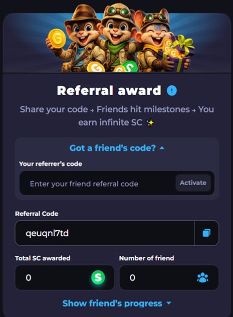 VikingRiches Referral Bonus