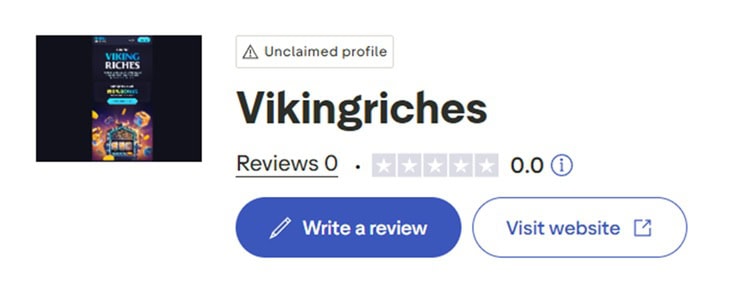 VikingRiches Trustpilot