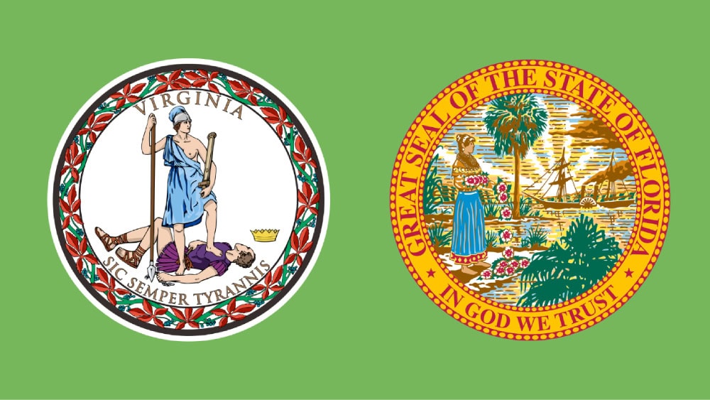 virginia and florida seals