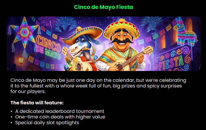 New May sweeps casino offers
