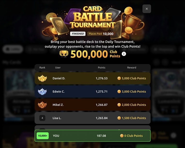 Card Crush Tournament
