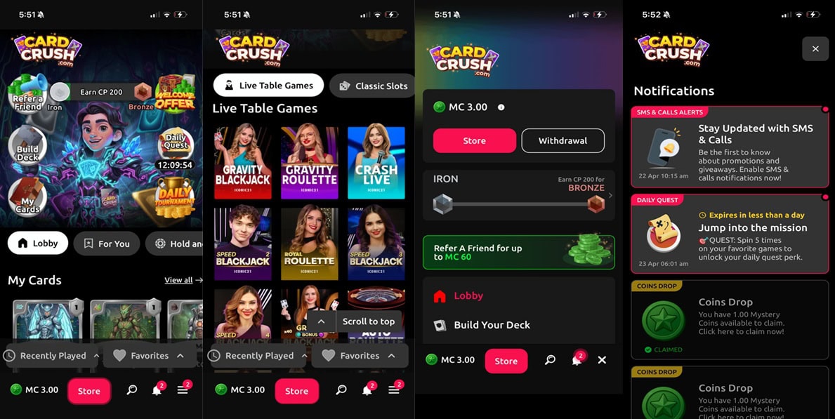 Card Crush UX