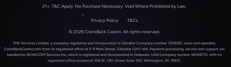 CoinsBack Footer