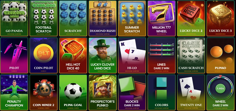 CrazyCoins Instant Games