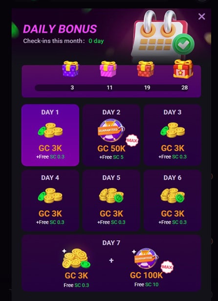 GoGoGold Daily Bonus