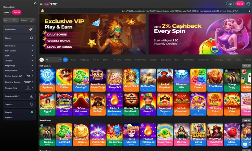 Jackpot Daily Homepage