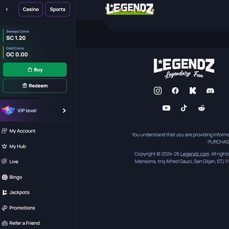 Legendz UX