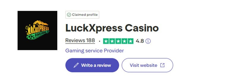 LuckXpress Trustpilot