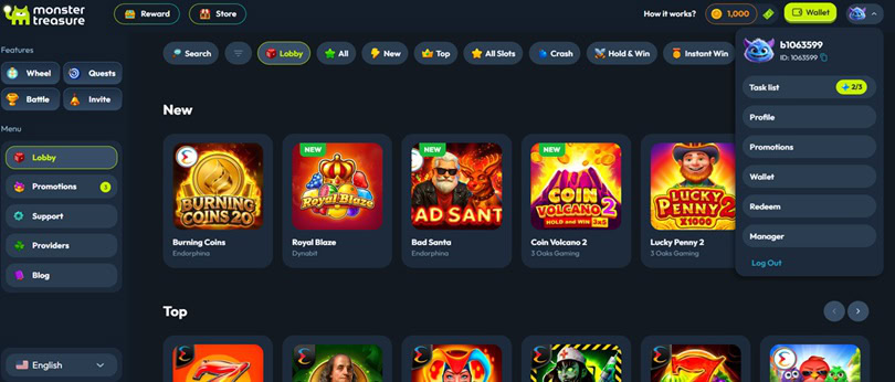 Monster Treasure UX