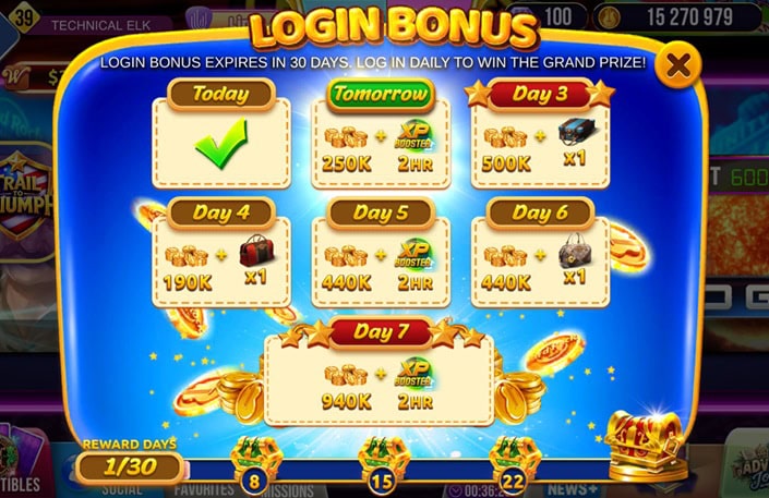 Neverland Daily Bonus