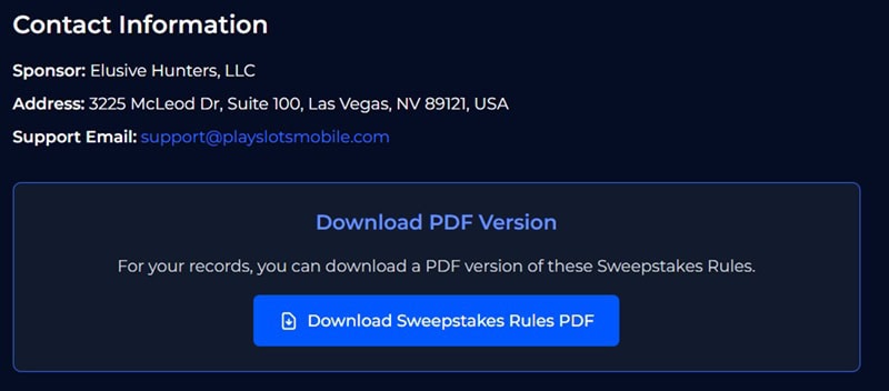 PlaySlotsMobile Support