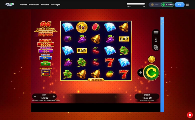 Splash Coins Slot Gameplay