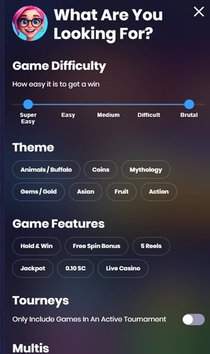 Spree Games Filters