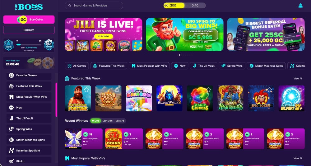 the boss new website