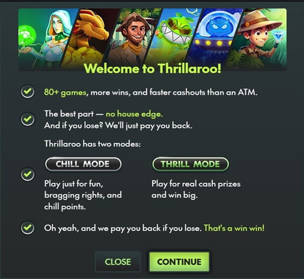 Thrillaroo Currencies