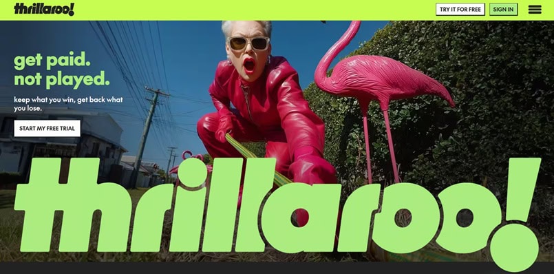 Thrillaroo Homepage