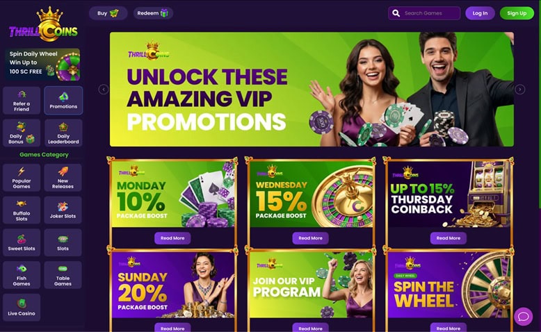ThrillCoins Bonuses
