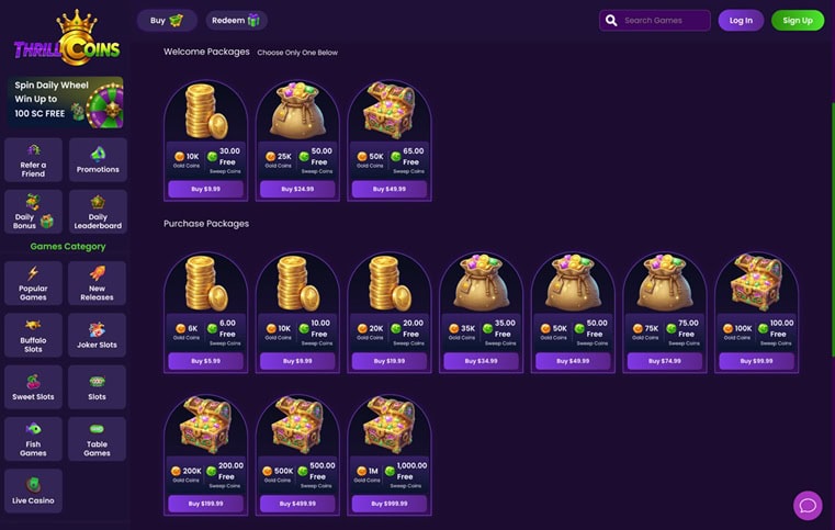 ThrillCoins Store