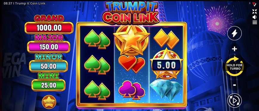 Trump It Coin Link Game