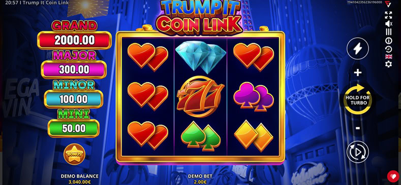Trump It Coin Link Slot Game