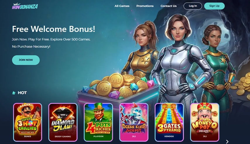 WinBonanza Homepage