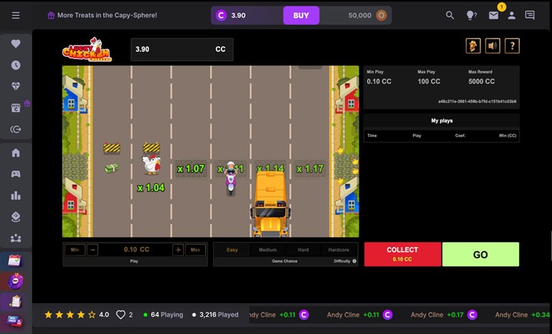 CapySpin Casual Game