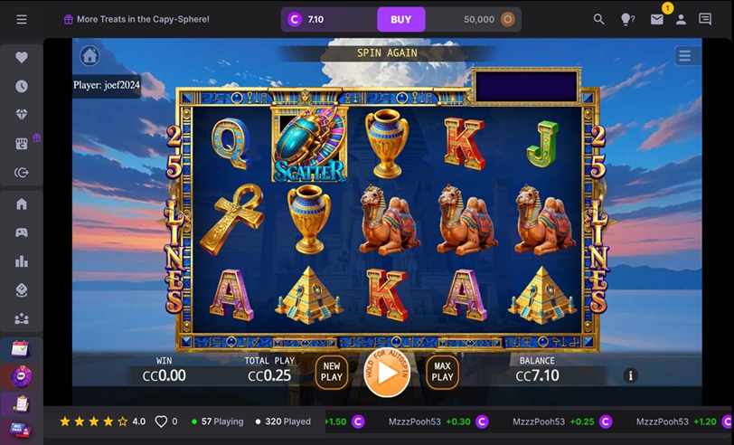CapySpin Egyptian Goddess