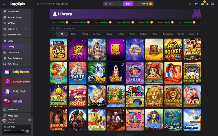 CapySpin Games