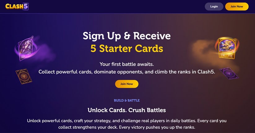 Clash5 Homepage