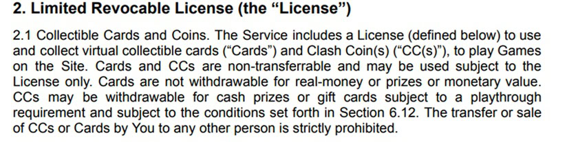 Clash5 Terms