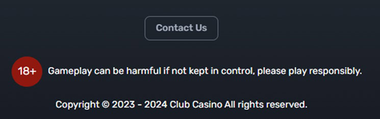 Club Casino Contact