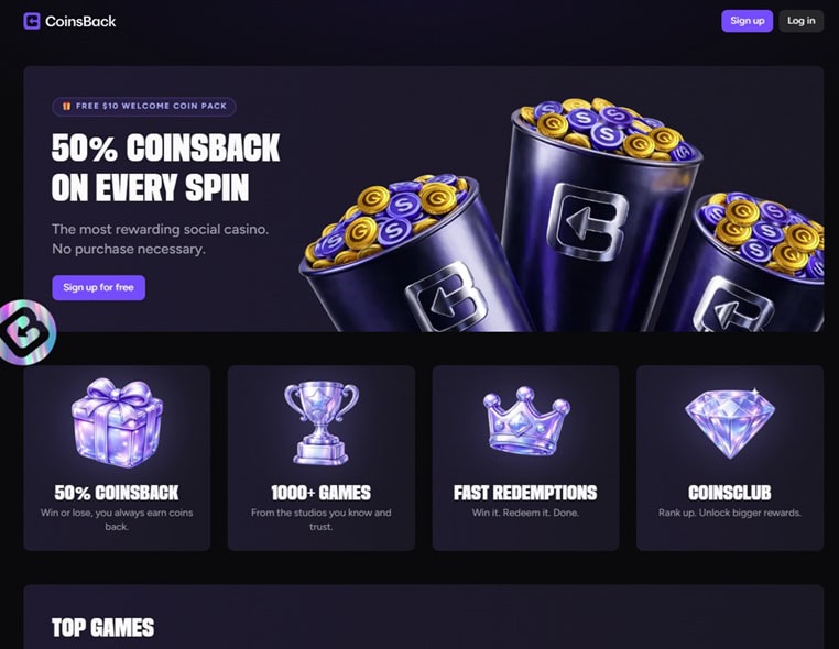 CoinsBack Homepage