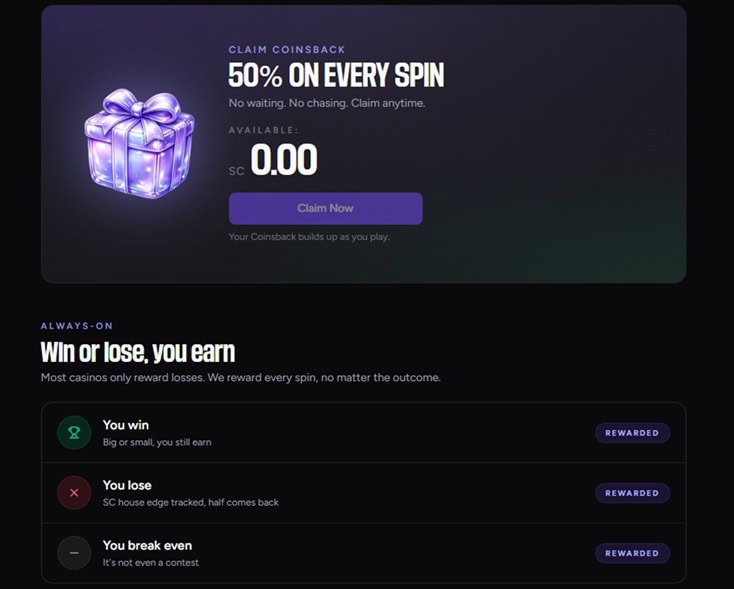 CoinsBack Spin Bonus