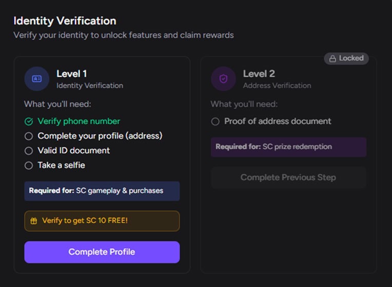 CoinsBack Verification Bonus