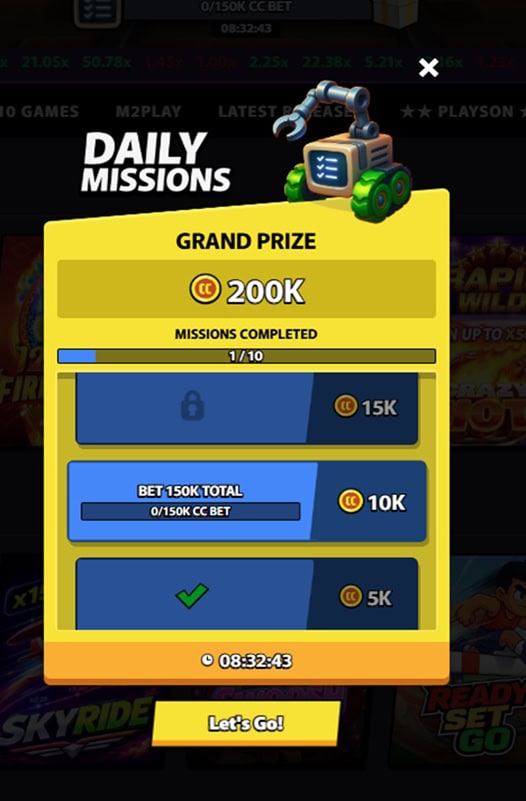 CrashMania Daily Missions