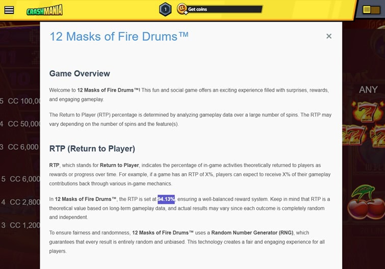 CrashMania Game Info