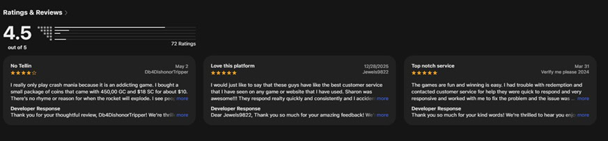 CrashMania iOS App Reviews
