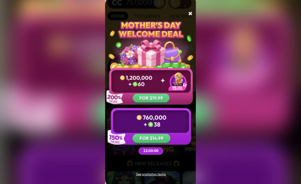 crown coins mother's day welcome deal 2026