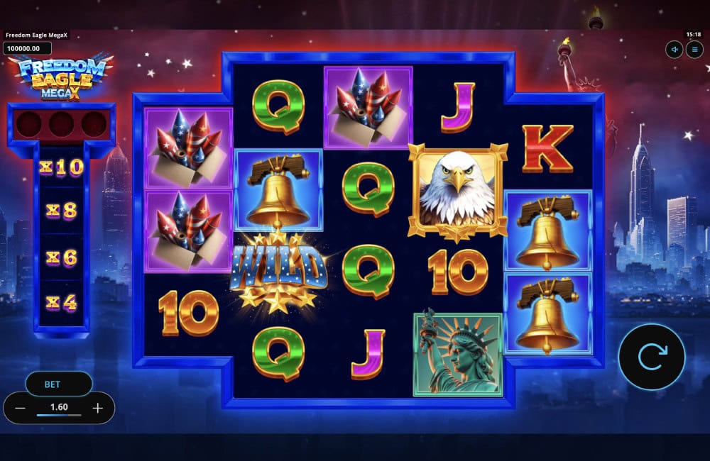 freedom eagle mega x slot
