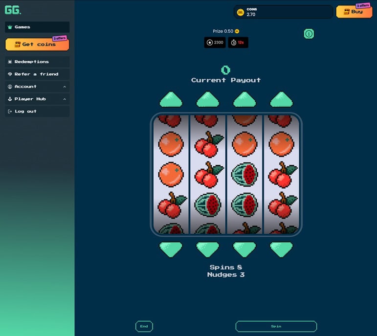 GetGud Skill Game Spins