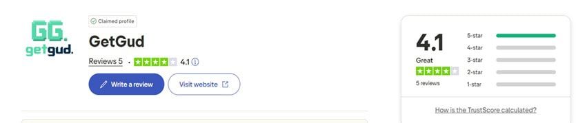 GetGud Trustpilot