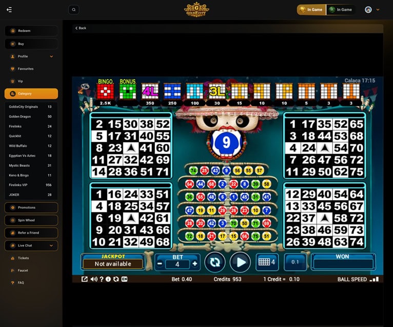 GoldieCity Bingo